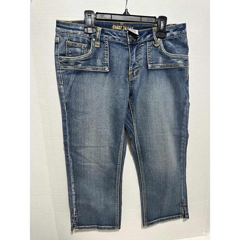 Crest Jean Womens low rise denim capris size 5/6